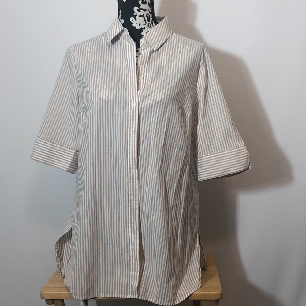 Chico's stripped shirt